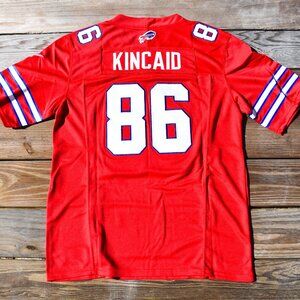New! Dalton Kincaid New York Buffalo Bills RED Football Jersey Adult Men's Sizes